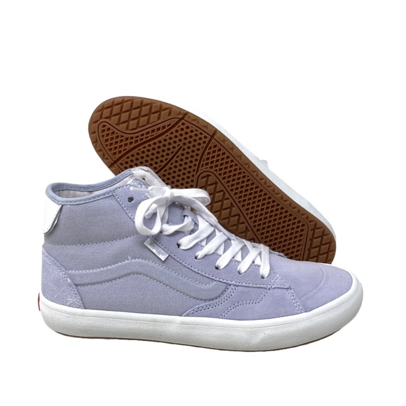 VANS Skate Lizzie Dusty Blue Shoe High Casual For Women Suede Canvas VN0A4BX1DSB - Picture 8 of 10